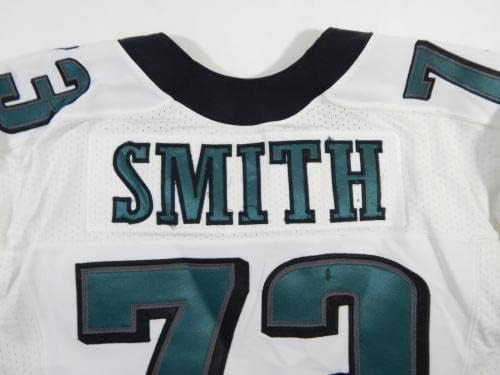 2014 Philadelphia Eagles Wade Smith 73 Játék Kiadott Fehér Jersey 46+4 718 - előjel nélküli NFL Játék Használt Mezek