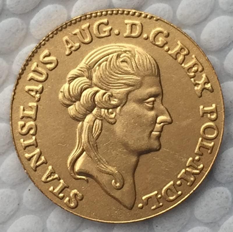 1789 lengyel Érmék Réz Aranyozott Antik Érmék Külföldi Érmék Emlékérmék kézműves Gyűjtemény