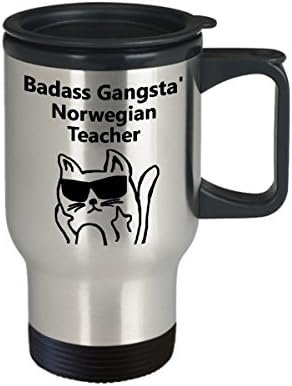 Kemény Gangsta' Norvég Tanár Kávés Bögre