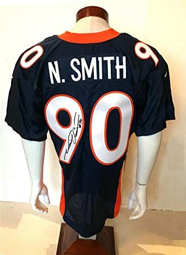 Neil Smith aláírt 90 48-as Méretű Nike Denver Broncos Pro jersey autogramot CBM COA - Dedikált NFL Mezeket