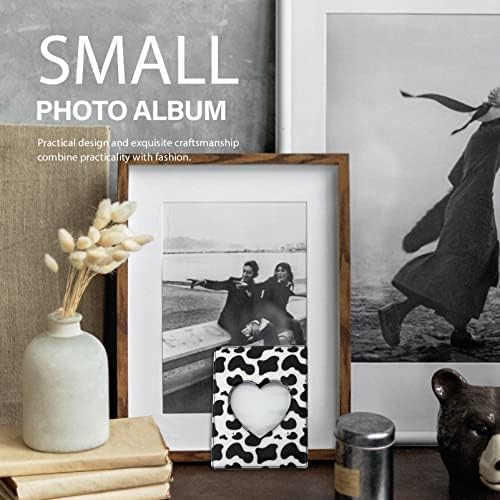 BESTOYARD Párok Ajándékok Mini Fotó Album, 3inch Fotók Aranyos Tehén Szív Minta Kis Diákok Kép Virágos Album Neve Képeslapok
