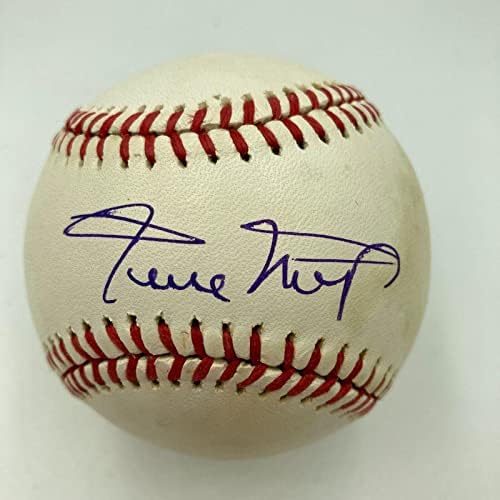 Willie Mays Aláírt Hivatalos Nemzeti League Baseball PSA DNS-COA - Dedikált Baseball