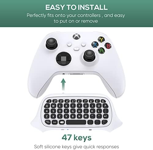 Vezérlő Billentyűzet Xbox Sorozat X/S, Vezeték nélküli 2,4 G Ergonomikus USB Gamepad Billentyűzet QWERTY Csevegőpultot