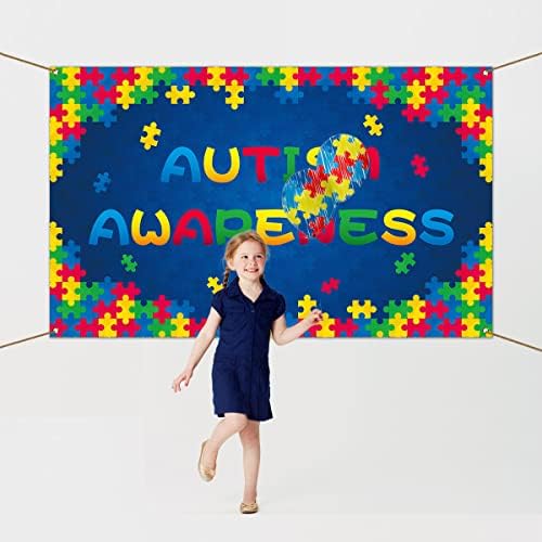 Szeretni Nem Kell Szó Hátteret Banner Autizmus Tudatosság Puzzle Darabot Április Fotózás Háttér Falra Dekoráció