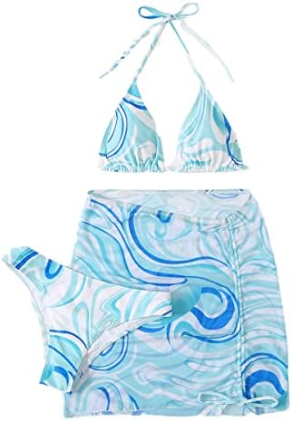 Nxxyeel Női Fürdőruha Kereszt Pántos Bikini Felső Skort Alsó Meghatározott kétrészes fürdőruhát Strand Fürdőruha