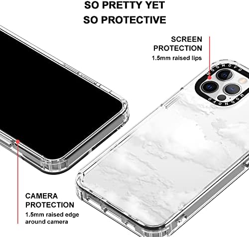 MOSNOVO Kompatibilis az iPhone 12 Pro Max Esetben, [Buffertech 6.6 ft Csepp Impact] [Anti húzza Le Tech] Átlátszó TPU