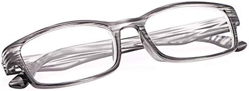 3 Csomag Kék Fény Blokkoló Olvasó Szemüveg a Férfiak, mind a Nők UV Védelem Tükröződésmentes Számítógép Olvasó Szemüveg