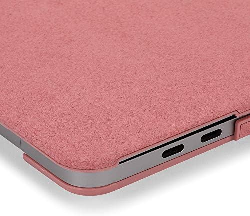 Incase Mintás kemény héjú a NanoSuede 15 hüvelykes MacBook Pro - Thunderbolt-3 (USB-C) - Sötét Rózsaszín