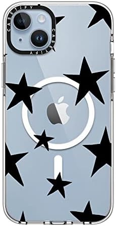 Casetify Tiszta iPhone 14 Plus-Ügyben [Nem Sárguló / 6.6 ft Csepp Védelem/Kompatibilis Magsafe] - Csillagok, Fekete