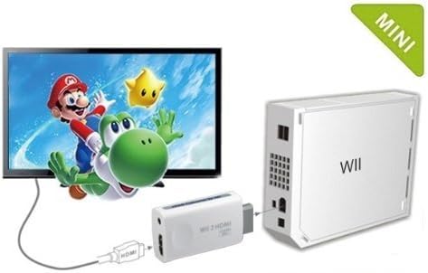 VIPstore® Wii 2-HDMI 720P, 1080P HD DVI HDTV Kimenet Audio Méretezést Átalakító Adapter & 3,5 mm-es Játék Partner Tartozékok