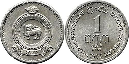 Ceylon 1 Centes Érme, 1963