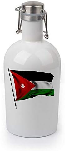 ExpressItBest 64oz Growler - Zászló Jordan (Jordán) - Sok Lehetőség