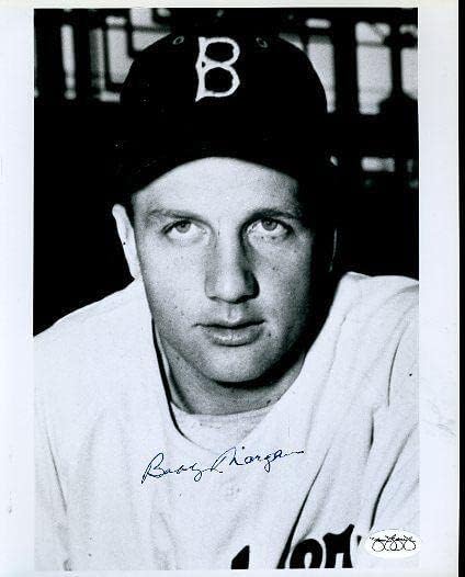 Bobby Morgan Brooklyn Dodgers Aláírt Szövetség Matrica 8x10 Fotó Hiteles Aláírást - Dedikált MLB Fotók