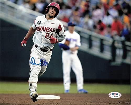 DOMINIC FLETCHER aláírt 8x10 fotó PSA/DNS-Arizona Diamondbacks Aláírt - Dedikált MLB Fotók