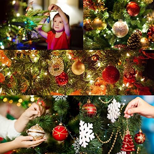 MISBEST Karácsonyi Tökös Díszek 60-70Pack a Karácsony karácsonyfa Téma Válogatott Törhetetlen Karácsonyi Labdát Dísz