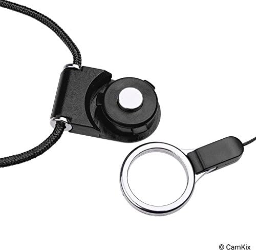 2X CamKix Kamera Exponáló Távvezérlő Bluetooth Vezeték nélküli Technológia - Fekete+Fehér Zsinór Levehető Gyűrű Mount