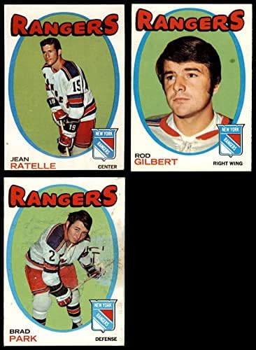 1971-72 Topps New York Rangers Közelében Csapat Set New York Rangers - Hockey (Set) VG Rangers - Hoki