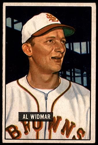 1951 Bowman 281 Al Widmar St. Louis Browns (Baseball Kártya) EX Browns
