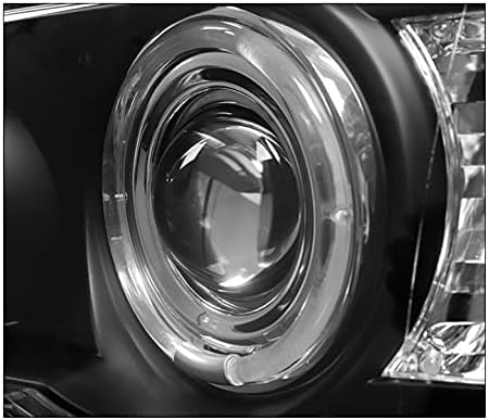 ZMAUTOPARTS LED-Halo-Vetítő Fényszórók, Fényszóró Fekete Kompatibilis a 2000-2003-as BMW X5 E53