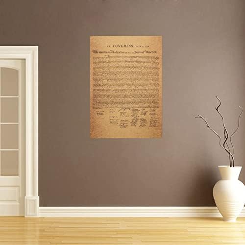 Évjárat USA A Függetlenségi Nyilatkozat Poszter Dekoratív 20x14 Cm keret nélküli nátronpapír Art Nyomtatás