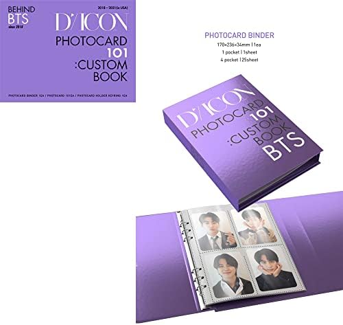 BTS DICON fénykép kártya 101 : Egyedi Könyv Mögött BTS óta 2018 [Áfával. Random BTS fotó kártyát & fénykép kártya Ujja]