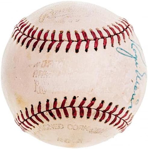 Roger Maris Aláírt Hivatalos Lee MacPhail AL New York Yankees Baseball SZÖVETSÉG X88208 - Dedikált Baseball