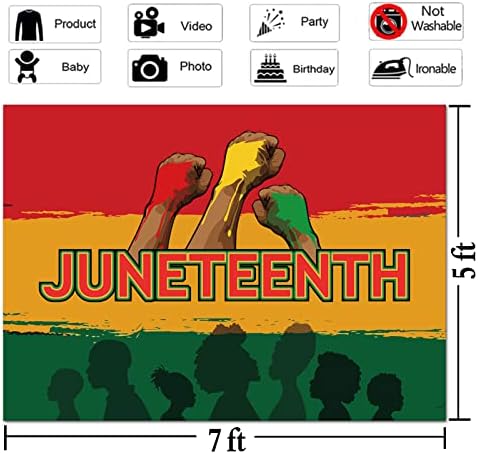Juneteenth Zászló Dekoráció június 19 Szabadság Napja Fotózás Hátterekkel Juneteenth Felszabadulás Hazafias Ünnep Party