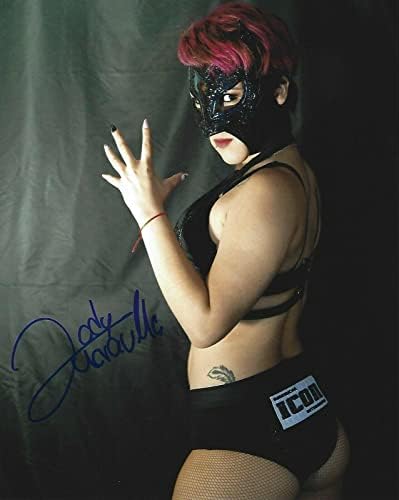 Lady Maravilla Aláírt 8x10 Fotó AAA Lucha Libre Pro Wrestling CMLL Autogramot 24 - Dedikált Birkózás Fotók