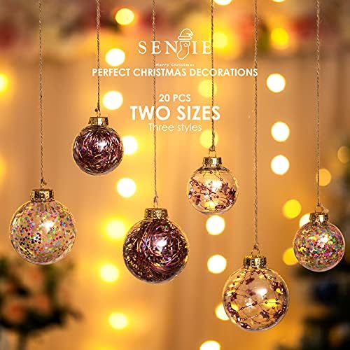 Karácsonyi Díszek Ball Set-Törhetetlen Átlátszó Műanyag Dekoratív Csecsebecsék a Karácsony Fa, Ház, Nyaralás, Esküvő,