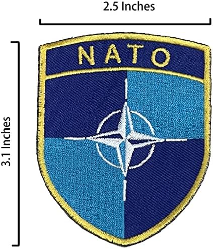 Egy-EGY NATO Katonai Forró Bőr Javítás + Portugália Lobogója Vas a Javítás, Nemzeti Ikon Rátét, Harci Javítás, Ruházat,