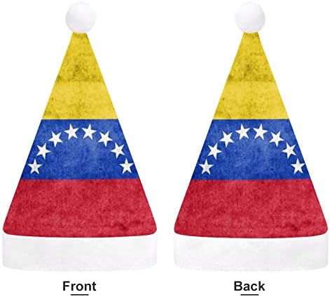Zászló Venezuela Karácsonyi Kalap Mikulás Kalap, Rövid Plüss Fehér Bilincs a Férfiak a Nők Karácsonyi Ünnepi Parti Dekoráció