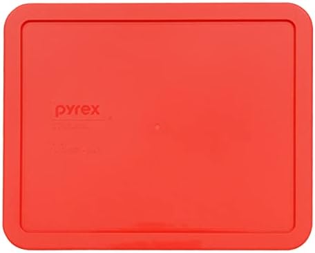 Pyrex (2 7212 11-Kupa Üveg Edények, valamint (2) 7212-PC Piros Műanyag Élelmiszer-Tároló Csere-Fedéllel