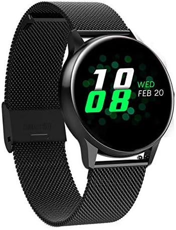 YLPCK okos, Intelligens karóra óra Kerek érintőképernyő Smartwatch pulzusszám Intelligens Fitness Tracker Sport Divat