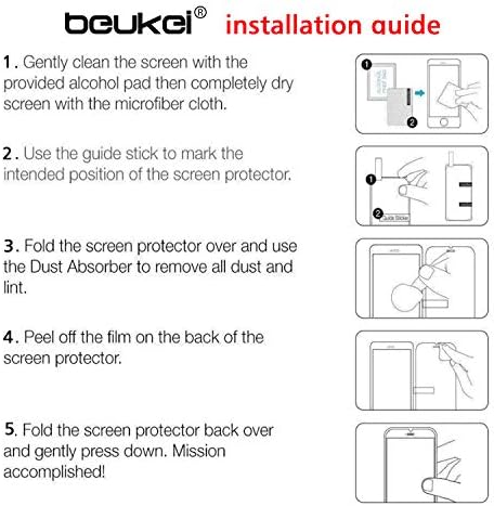 beukei (3 Csomag) Kompatibilis a Samsung Galaxy A03s képernyővédő fólia, Edzett Üveg, Érintésre Érzékeny,az Ügy Barátságos,
