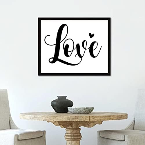 A szeretet azt Mondja Fa Keretes Jel Pár Évfordulója Idézetek Szerelem, Régi Fa Képkeret Valentin-Napi Ajándék a Család