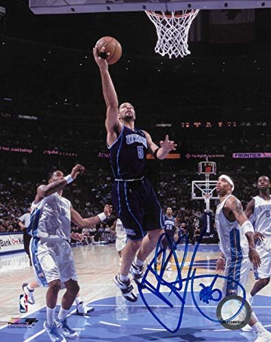 Carlos Piás aláírt Utah Jazz kosárlabda 8x10 fotó COA