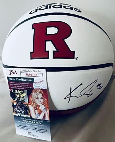 Kahleah Réz Ég alá Rutgers Scarlet Knights Logó Kosárlabda-Labda SZÖVETSÉG - Dedikált Egyetemi Kosárlabda