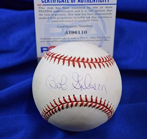 Bob Gibson PSA DNS-Coa Autogramot Nemzeti Liga ONL Aláírt Baseball-1 - Dedikált Baseball