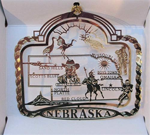 Nebraskai Állami Réz Karácsonyi Dísz