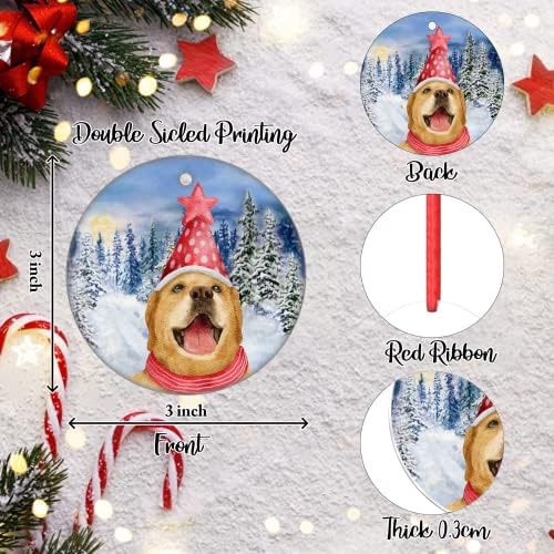 Baba Kutya Karácsonyi Dísz Labrador Retriever Dísz Első Karácsony, az Új Haza, Karácsonyi Dísz, Kerámia Dísz, karácsonyfa