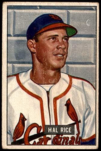 1951 Bowman Rendszeres Baseball card300 Hal Rizs, a St. Louis Cardinals Jó Minőségű