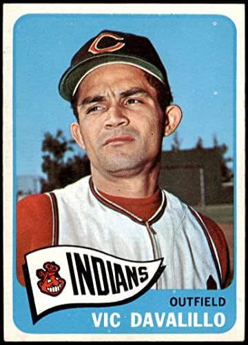 1965 Topps 128 Vic Davalillo Cleveland indians (Baseball Kártya) EX+ Indiánok
