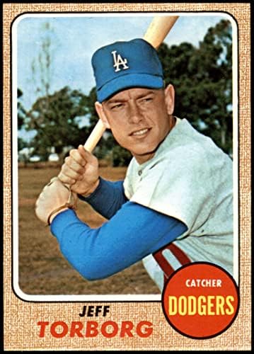 1968 Topps 492 Jeff Torborg Los Angeles Dodgers (Baseball Kártya) NM Dodgers