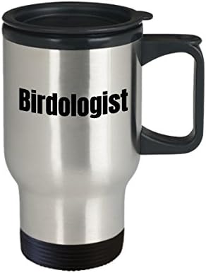 Vicces Madármegfigyelő Utazási Bögre - Madarászat Ajándék Ötlet, Ajándék Madarász - Vicces Ornitológus Ajándék - Birdologist