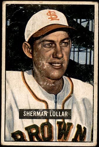 1951 Bowman 100 Sherm Lollar St. Louis Browns (Baseball Kártya) FAIR Browns
